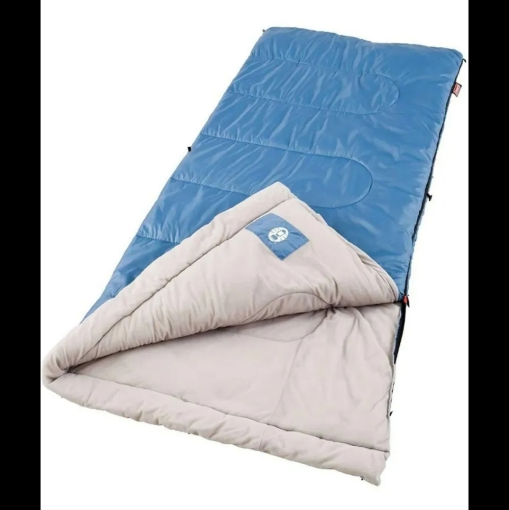 NEW Coleman Sleeping Bag Sun Ridge Adult Regular Durable Portable Comfort 40-60° - Picture 2 of 9